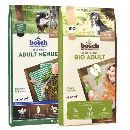 Rinkinys ADULT Menue 15kg + 11,5kg Bio Adult Rinkinys ADULT Menue 15kg + 11,5kg Bio Adult